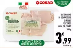 Conad - Bistecchine Di Sovracosce Di Pollo Percorso Qualità