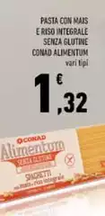 Conad - Pasta Con Mais E Riso Integrale Senza Glutine Alimentum