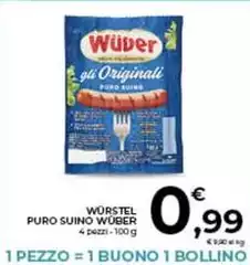 Wuber - Würstel Puro Suino