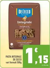 De Cecco - Pasta Integrale De Cecco - Pasta Integrale
