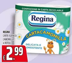 Regina - Carta Igienica Camomilla Regina - Carta Igienica Camomilla
