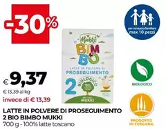 Mukki - Latte In Polvere Di Proseguimento 2 Bio