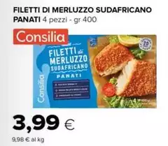 Consilia - Filetti Di Merluzzo Sudafricano Panati
