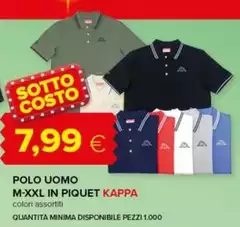 Polo -  Uomo M-XXL In Piquet Kappa