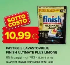 Finish - Pastiglie Lavastoviglie Ultimate Plus Limone Finish - Pastiglie Lavastoviglie Ultimate Plus Limone
