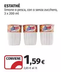 Estathé - Limone O Pesca, Con O Senza Zucchero Estathé - Limone O Pesca, Con O Senza Zucchero