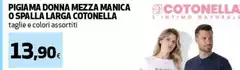 Cotonella - Pigiama Donna Mezza Manica O Spalla Larga