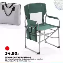 Sedia Registra Pieghevole
