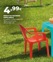 Sedia Da Bambini Impilable