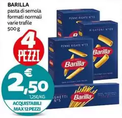 Barilla - Pasta Di Semola Formati Normali Barilla - Pasta Di Semola Formati Normali