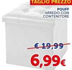 Pouf Arredo Con Contenitore