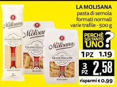 La Molisana - Pasta Di Semola Formati Normali La Molisana - Pasta Di Semola Formati Normali