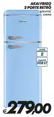 Akai - Frigo 2 Porte Retro