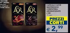 L' Or - Capsule Caffè Nespresso Compatibili Aromatizzate