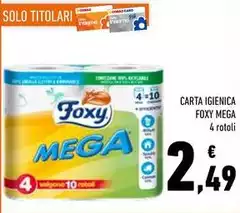 Foxy - Carta Igienica Mega