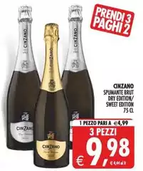 Cinzano - Spumante Brut Dry Edition/Sweet Edition