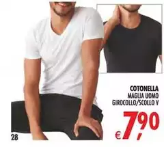 Cotonella -  Maglia Uomo Girocollo/Scollo V