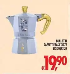 Bialetti - Caffettiera 3 Tazze Bridgerton Bialetti - Caffettiera 3 Tazze Bridgerton