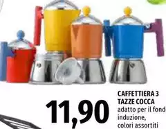 Caffettiera 3 Tazze Cocca Datto Per Il Fondo Induzione