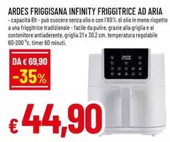 Ardes - Friggisana Infinity Friggitrice Ad Aria Ardes - Friggisana Infinity Friggitrice Ad Aria