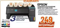 Epson - Stampante Multifunzione Inkjet Eco Tank ET2551