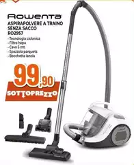 Rowenta - Aspirapolvere A Traino Senza Sacco RO2957 Rowenta - Aspirapolvere A Traino Senza Sacco RO2957