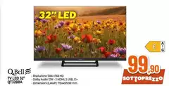 Qbell technology - Tv Led 32" QT32BA Qbell technology - Tv Led 32" QT32BA