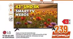 LG - Tv Led 43" UHD 4K