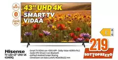 Hisense - Smart Tv Led 43" UHD 4K 43A69O Hisense - Smart Tv Led 43" UHD 4K 43A69O