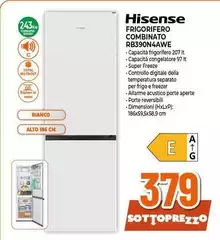 Hisense - Frigorifero Combinato RB390N4AWE Hisense - Frigorifero Combinato RB390N4AWE