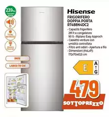 Hisense - Frigorifero Doppia Porta RT488N4DC2 Hisense - Frigorifero Doppia Porta RT488N4DC2