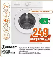 Indesit - IMA762MYTIMENT lavatrice Caricamento frontale 7 kg 1400 Giri/min A Bianco