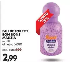 Malizia - Eau De Toilette Bon Bons Malizia - Eau De Toilette Bon Bons