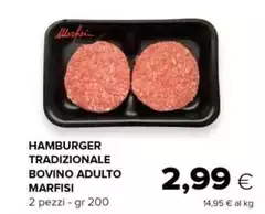 Marfisi - Hamburger Tradizionale Bovino Adulto
