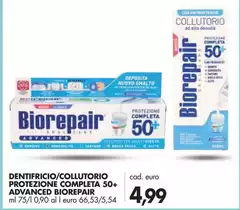 Biorepair - Dentifricio/Collutorio Protezione Completa 50+ Advanced Biorepair - Dentifricio/Collutorio Protezione Completa 50+ Advanced