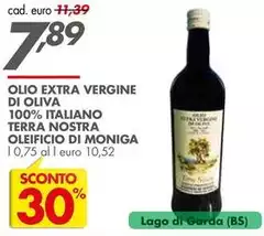 Oliva - Olio Extra Vergine Di 100% Italiano Terra Nostra Oleificio Di Moniga Oliva - Olio Extra Vergine Di 100% Italiano Terra Nostra Oleificio Di Moniga