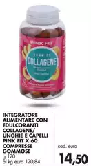 Integratore Alimentare Con Edulcoranti Collagene/Unghie E Capelli Pink F