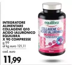 Equilibra - Integratore Alimentare Collagene Q10 Acido Ialuronico Equilibra - Integratore Alimentare Collagene Q10 Acido Ialuronico