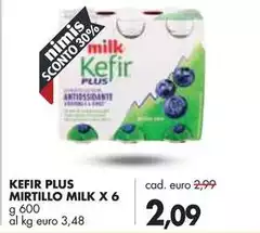 Milk - Kefir Plus Mirtillo  X 6