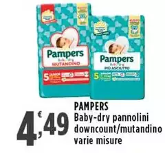 Pampers - Baby - Dry Pannolini Downcount