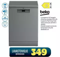 Beko - Lavastoviglie BDFN16430S