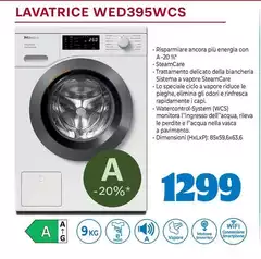 Miele - Lavatrice WED395WCS Miele - Lavatrice WED395WCS
