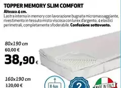 Topper Memory Slim Comfort