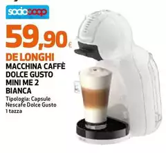 De Longhi - Macchina Caffè Dolce Gusto Mini Me 2 Bianca