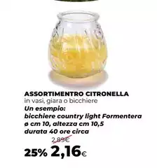 Assortimentro Citronella