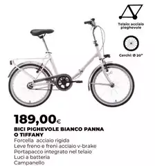 Bici Pighevole Bianco Panna O Tiffany Bici Pighevole Bianco Panna O Tiffany