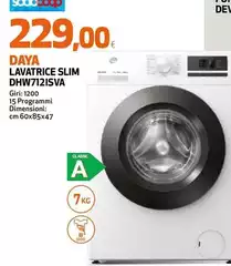 Daya - Lavatrice Slim DHV712LSVA Daya - Lavatrice Slim DHV712LSVA