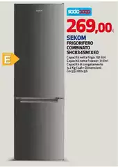 Sekom - Frigorifero Combinato SHCB345MIXEO