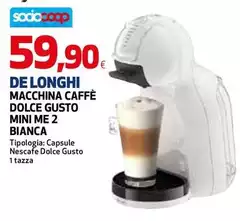 De Longhi - Macchina Caffè Dolce Gusto Mini Me 2 Bianca