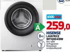 Hisense - Lavatrice WF 1Q8041BW